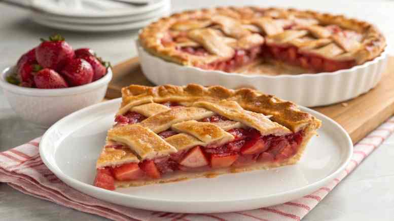 Strawberry Rhubarb Pie Recipe