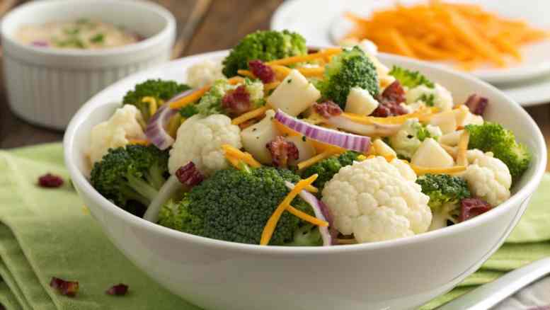 Broccoli Cauliflower Salad Recipe