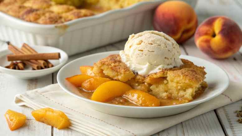 Peach Cobbler Dump Cake