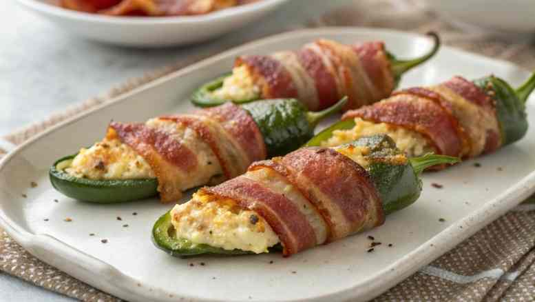 Bacon Wrapped Jalapeño Poppers Recipe